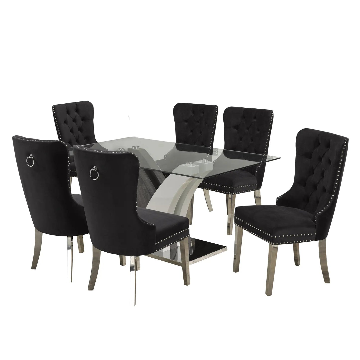 Ensemble de salle à manger bicolore 4012