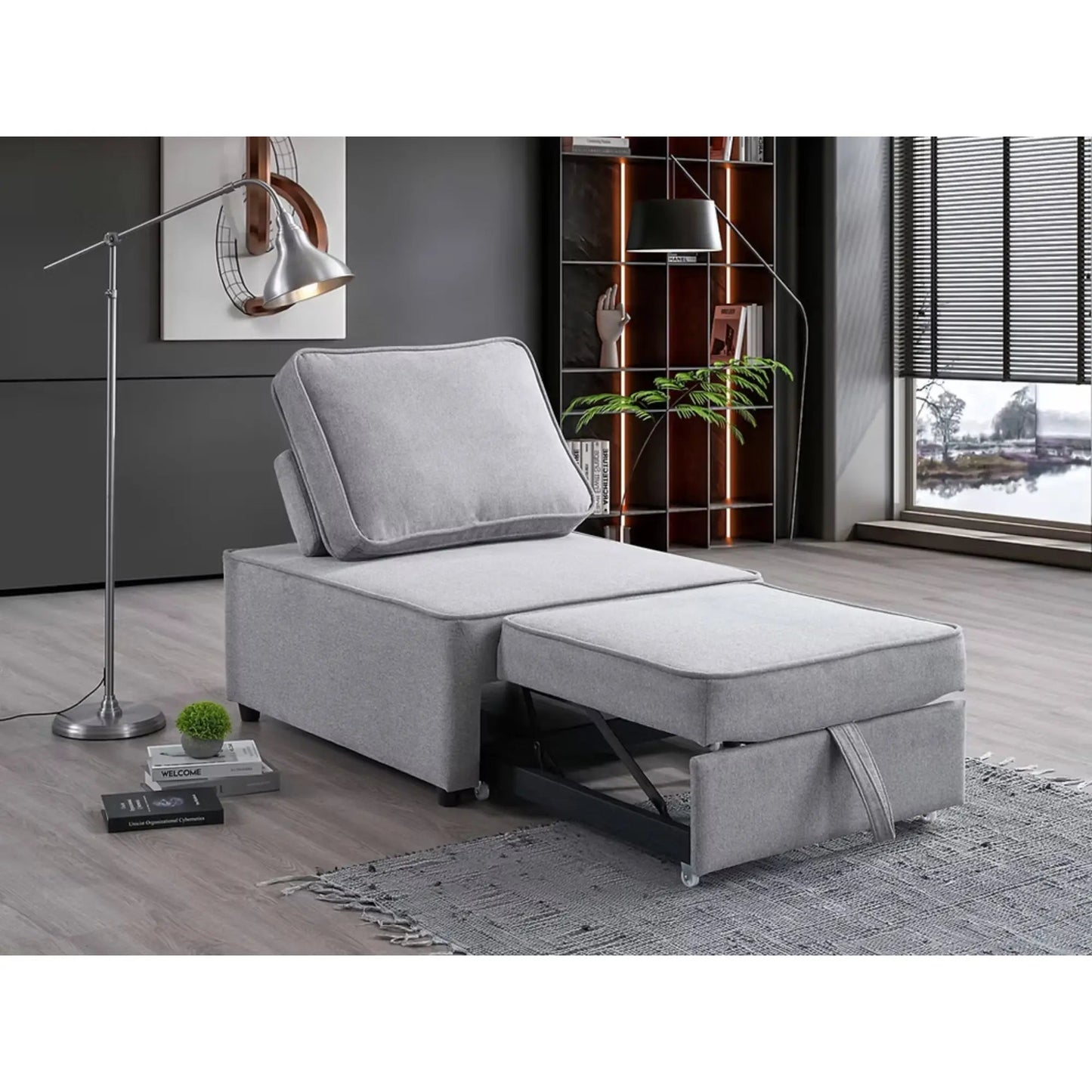 Fauteuil-lit 9015 gris