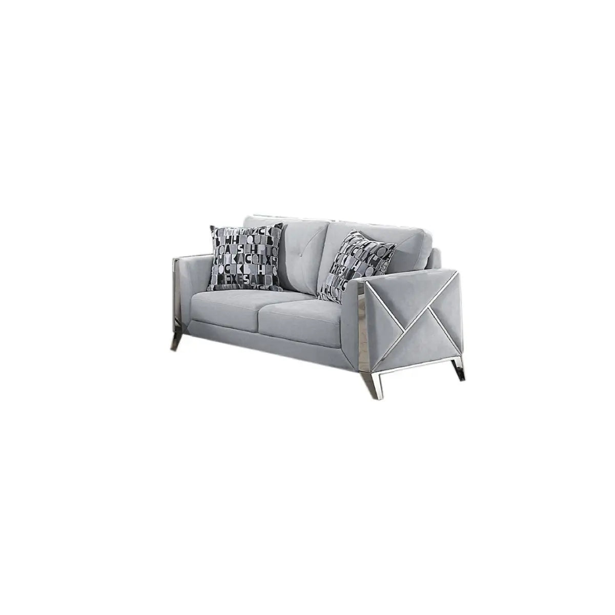 Ensemble de canapés Diana 5725 gris argenté