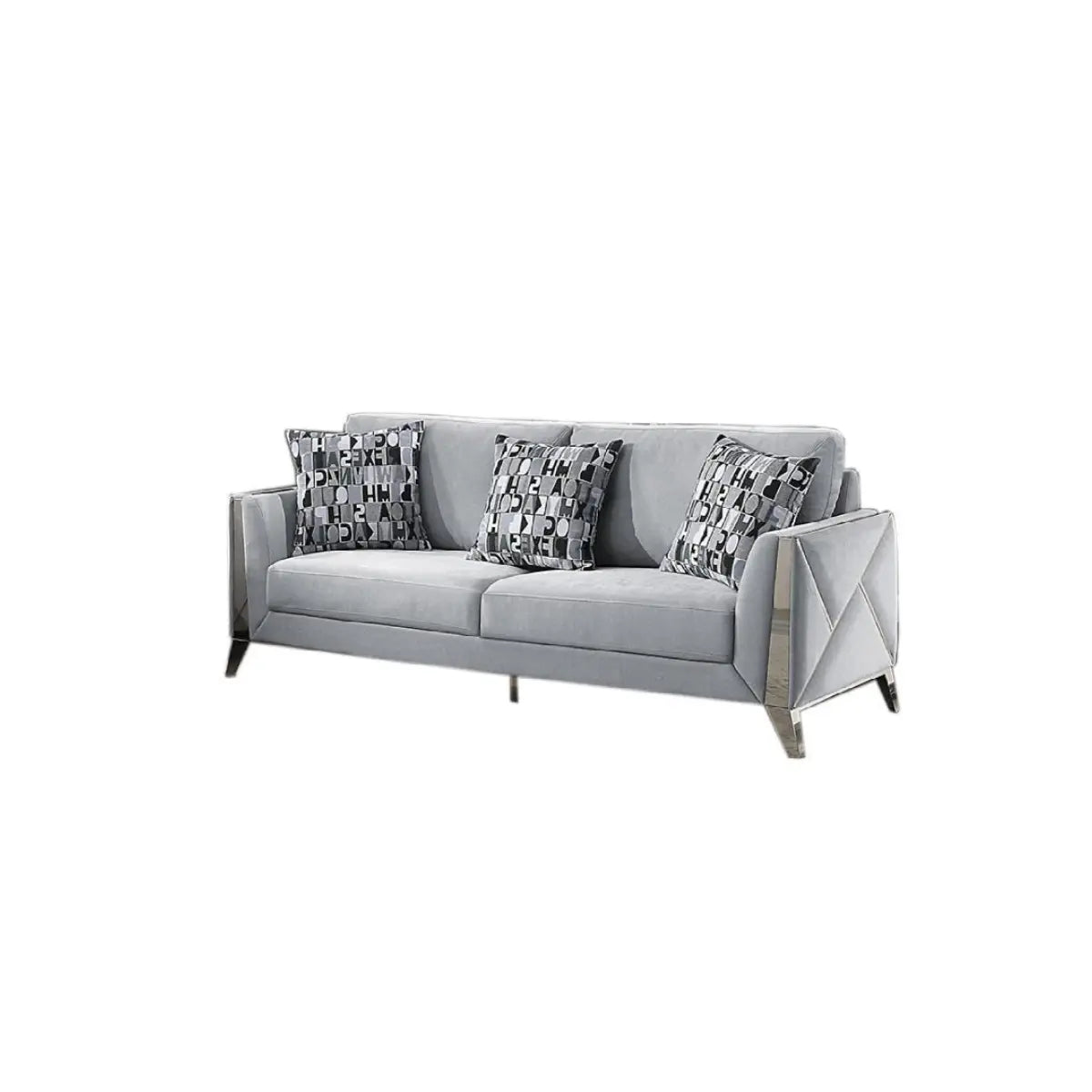 Ensemble de canapés Diana 5725 gris argenté