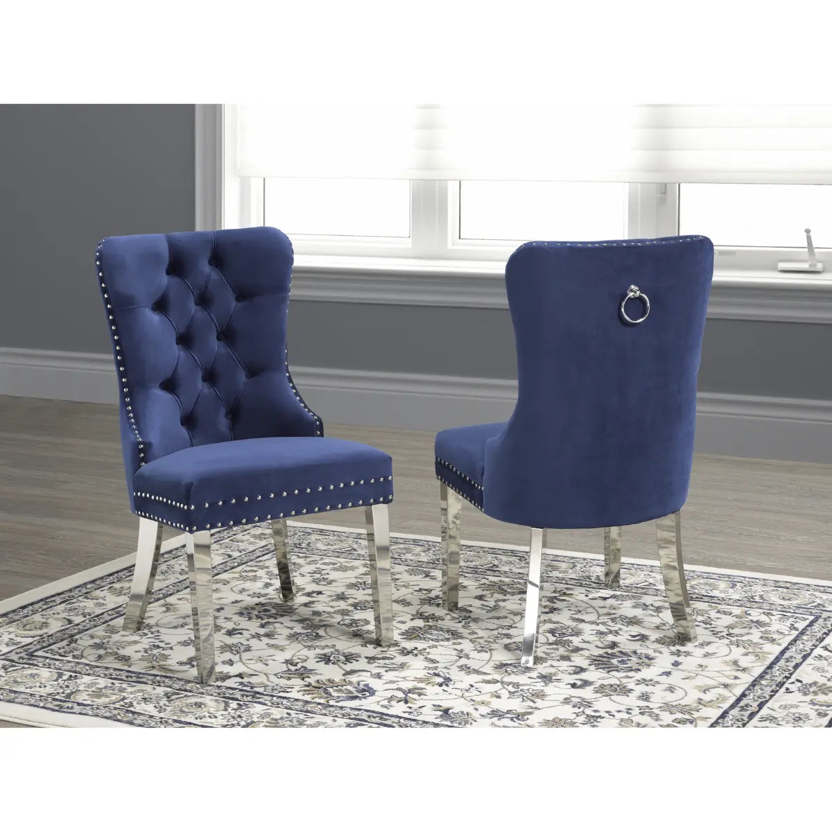 Ensemble de chaises de salle à manger F459 en bleu
