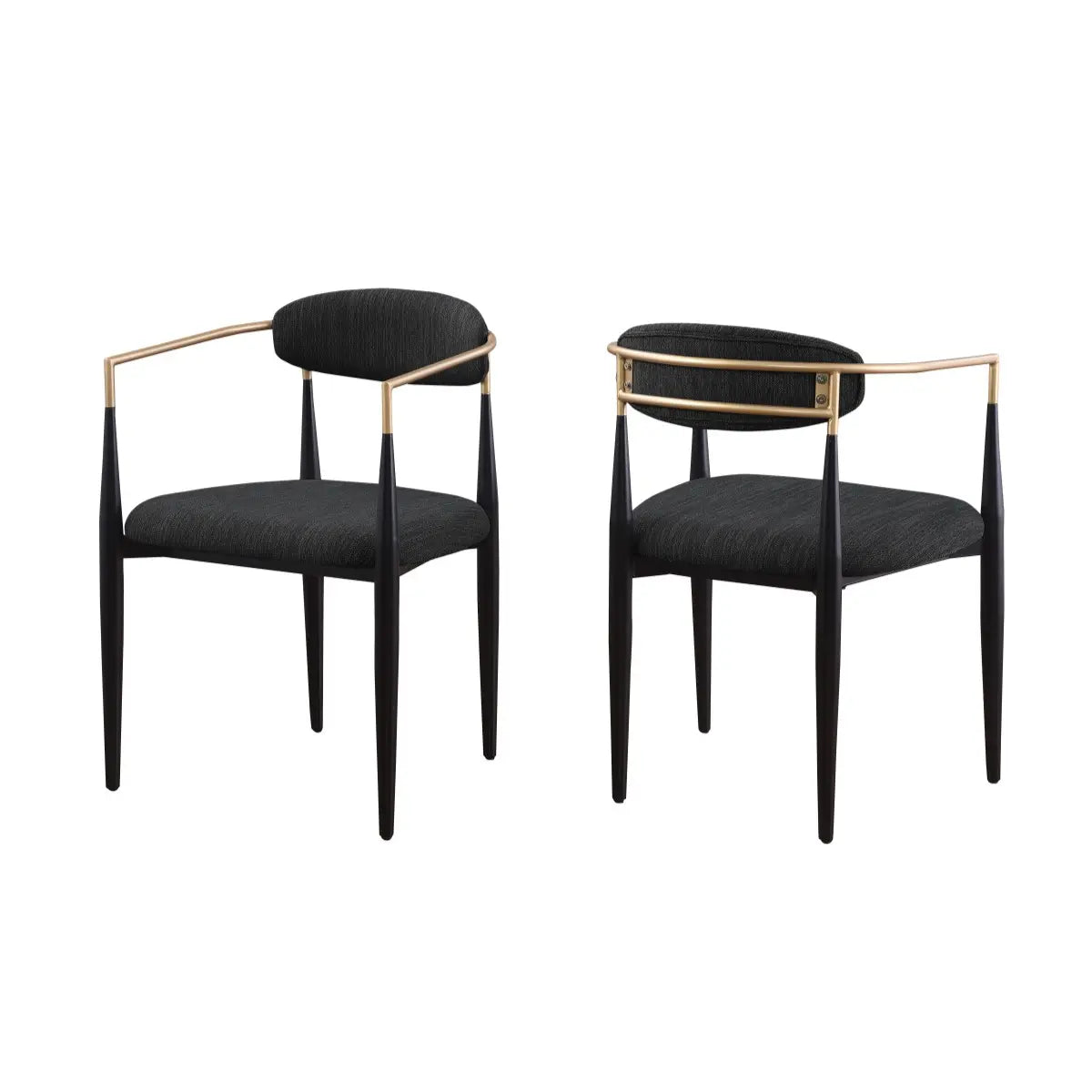 Ensemble de chaises de salle à manger Mykos en noir