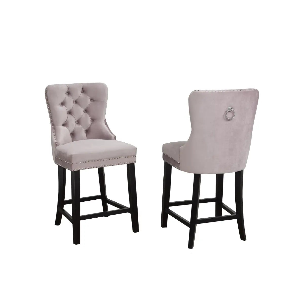 Ensemble de tabourets de bar Verona couleur saumon