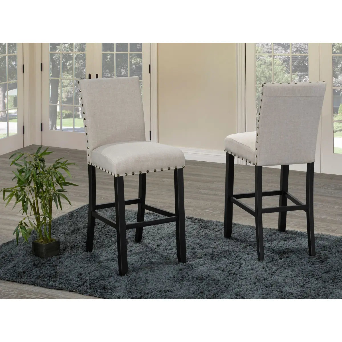 Ensemble de tabourets de bar 162-29 beige