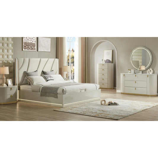 Lit de rangement hydraulique 2406 beige