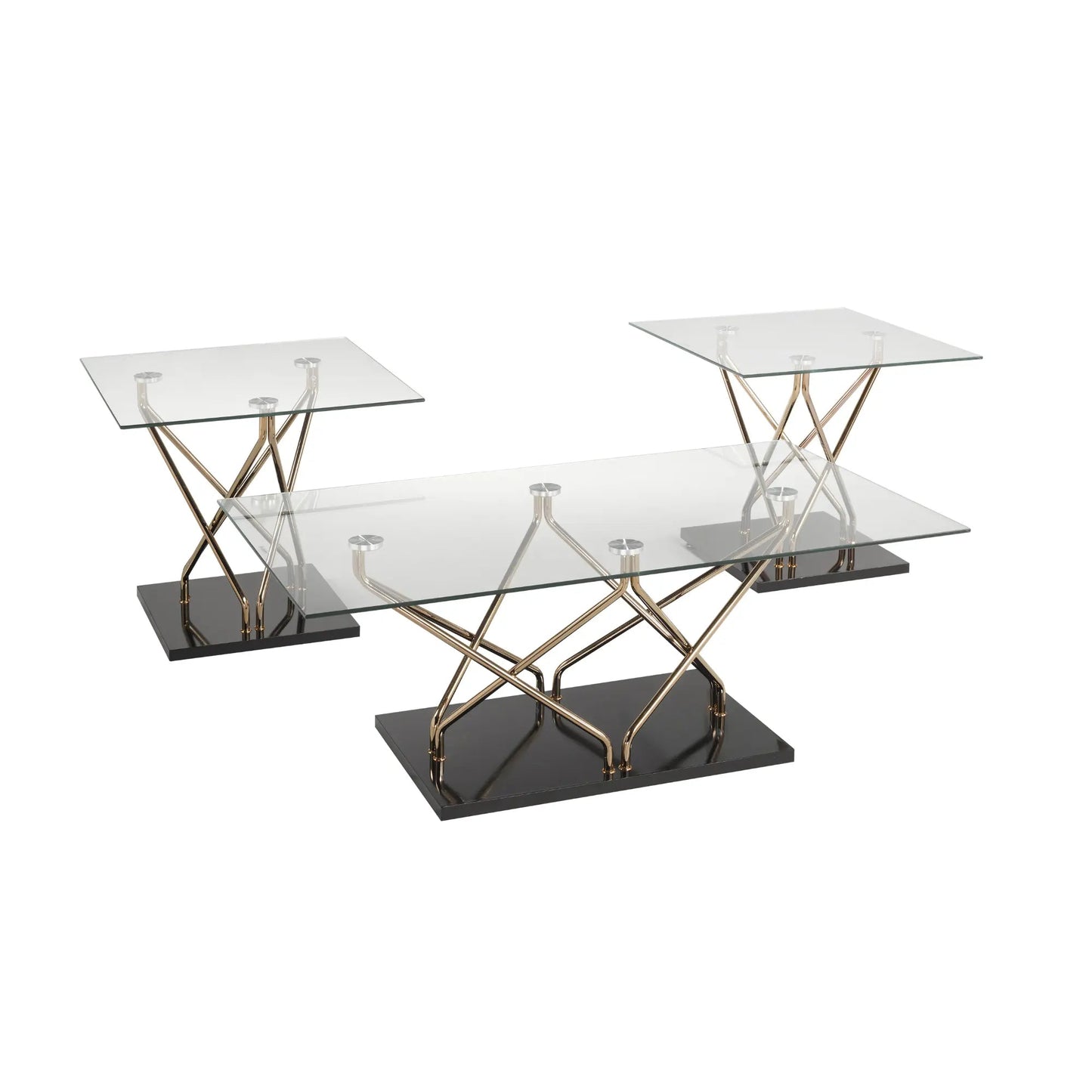 Ensemble de table basse 3 pièces Black Rose