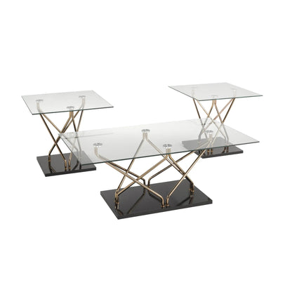 Ensemble de table basse 3 pièces Black Rose