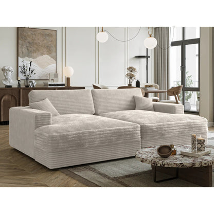 Chaise longue double Phoenix beige