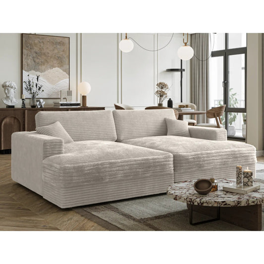 Chaise longue double Phoenix beige