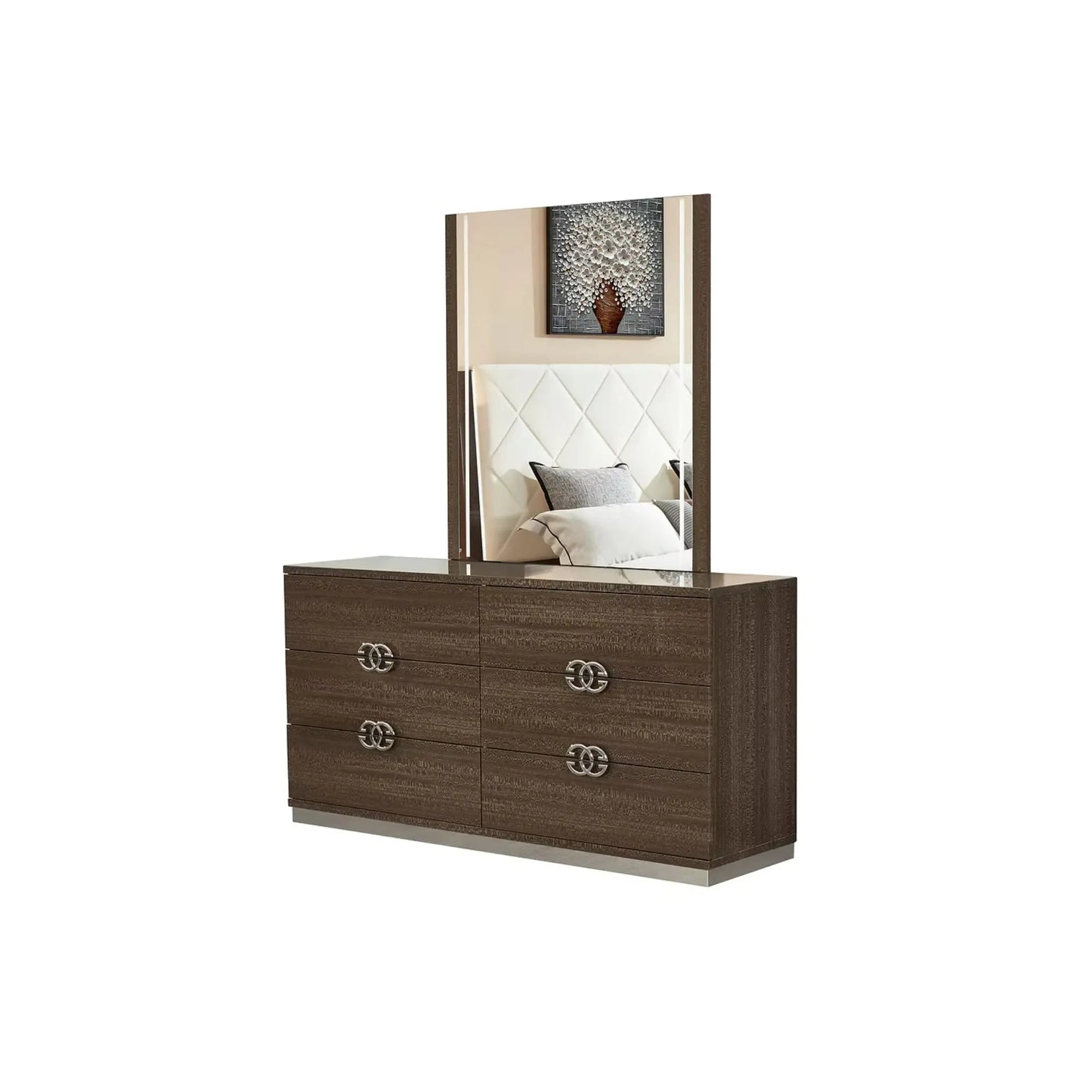 Ensemble de chambre à coucher 2504 en marron