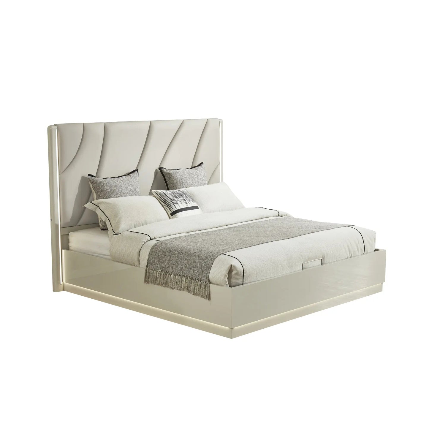 Lit de rangement hydraulique 2406 beige