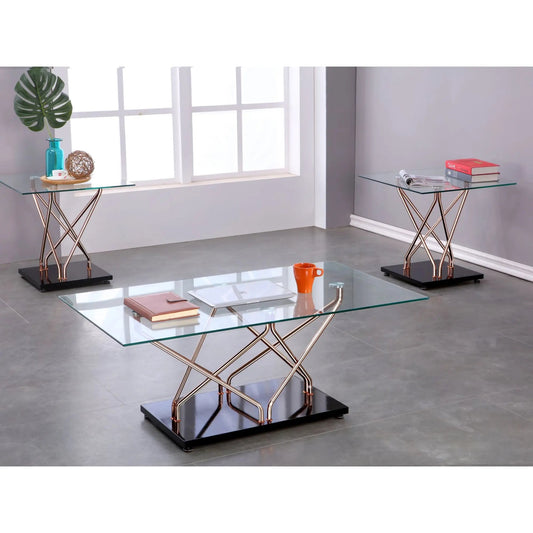 Ensemble de table basse 3 pièces Black Rose