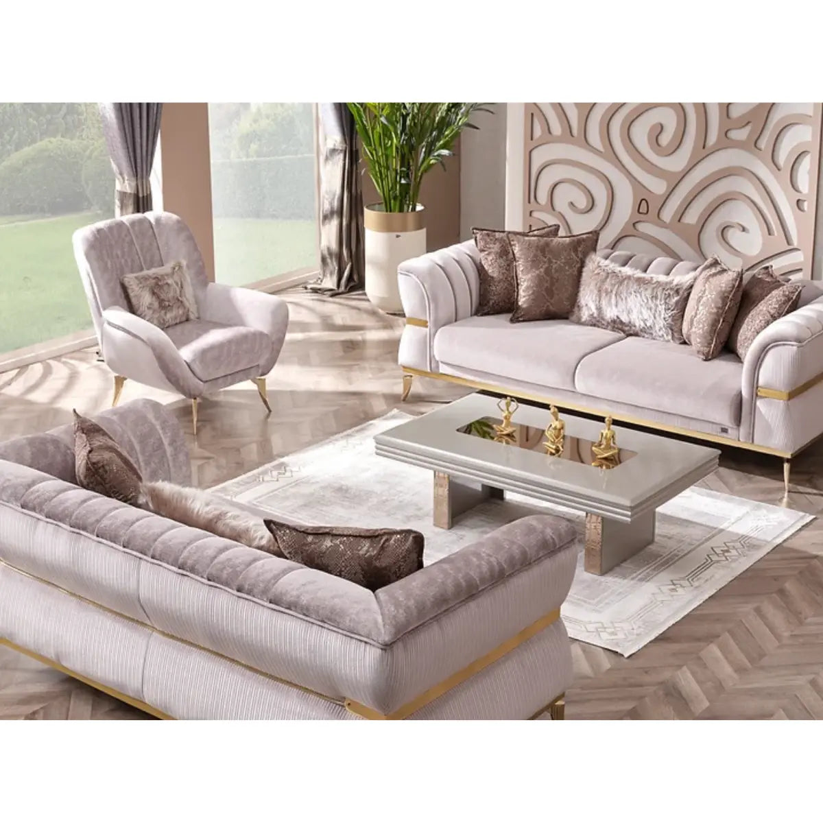 Ensemble de canapés de luxe 389
