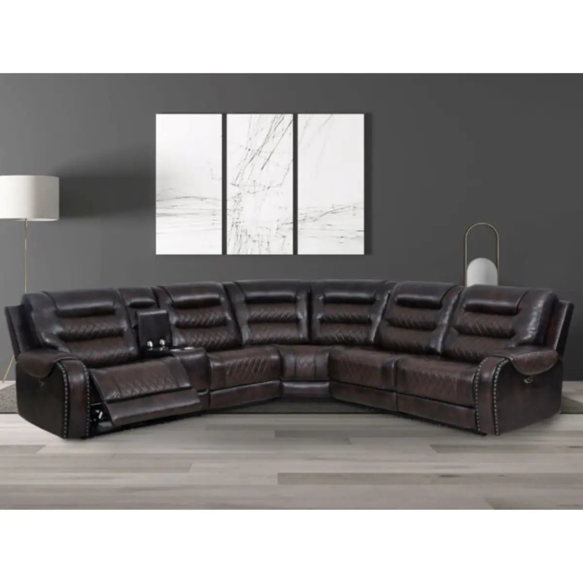 3890 Fauteuil inclinable sectionnel électrique