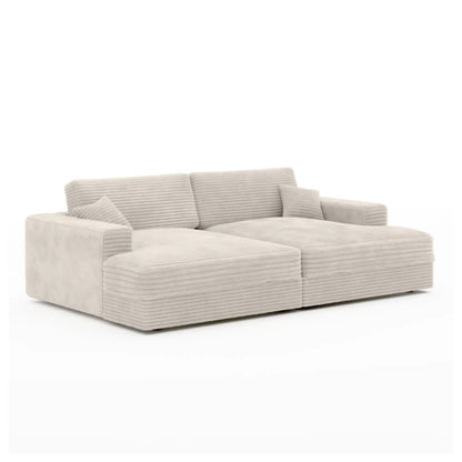 Chaise longue double Phoenix beige