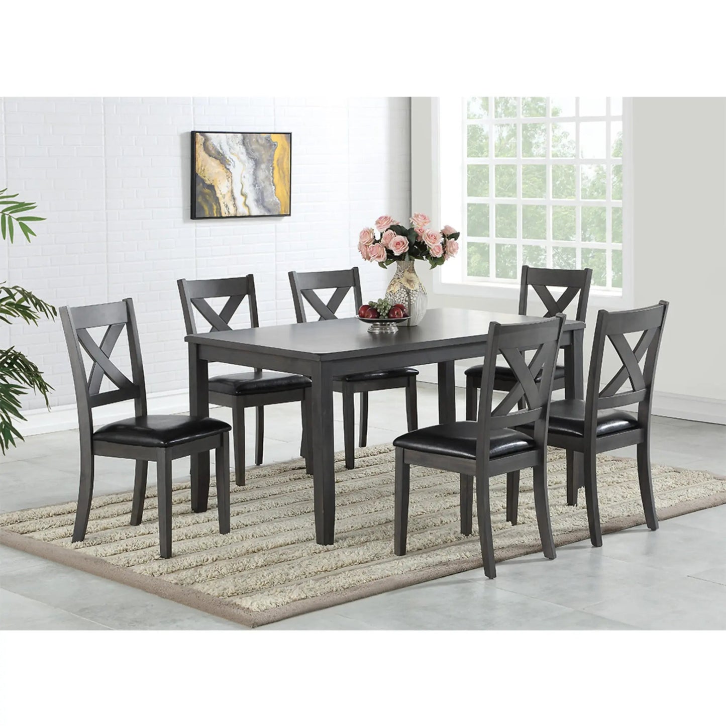 Ensemble de table à manger Eastwood gris