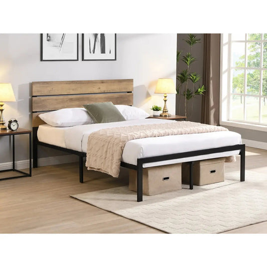Lit plateforme 5247 marron