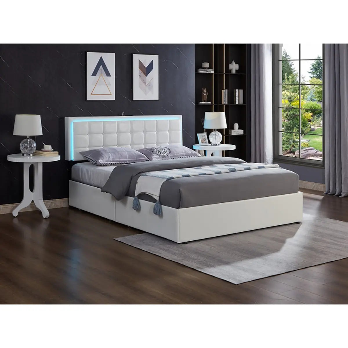 Lit plateforme à LED 5400 en blanc