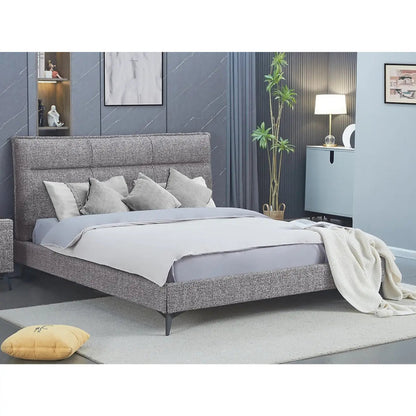 Lit plateforme 5935 gris