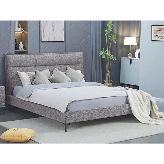 Lit plateforme 5935 gris