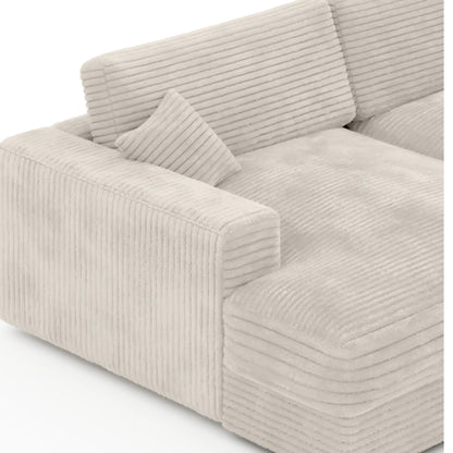 Chaise longue double Phoenix beige