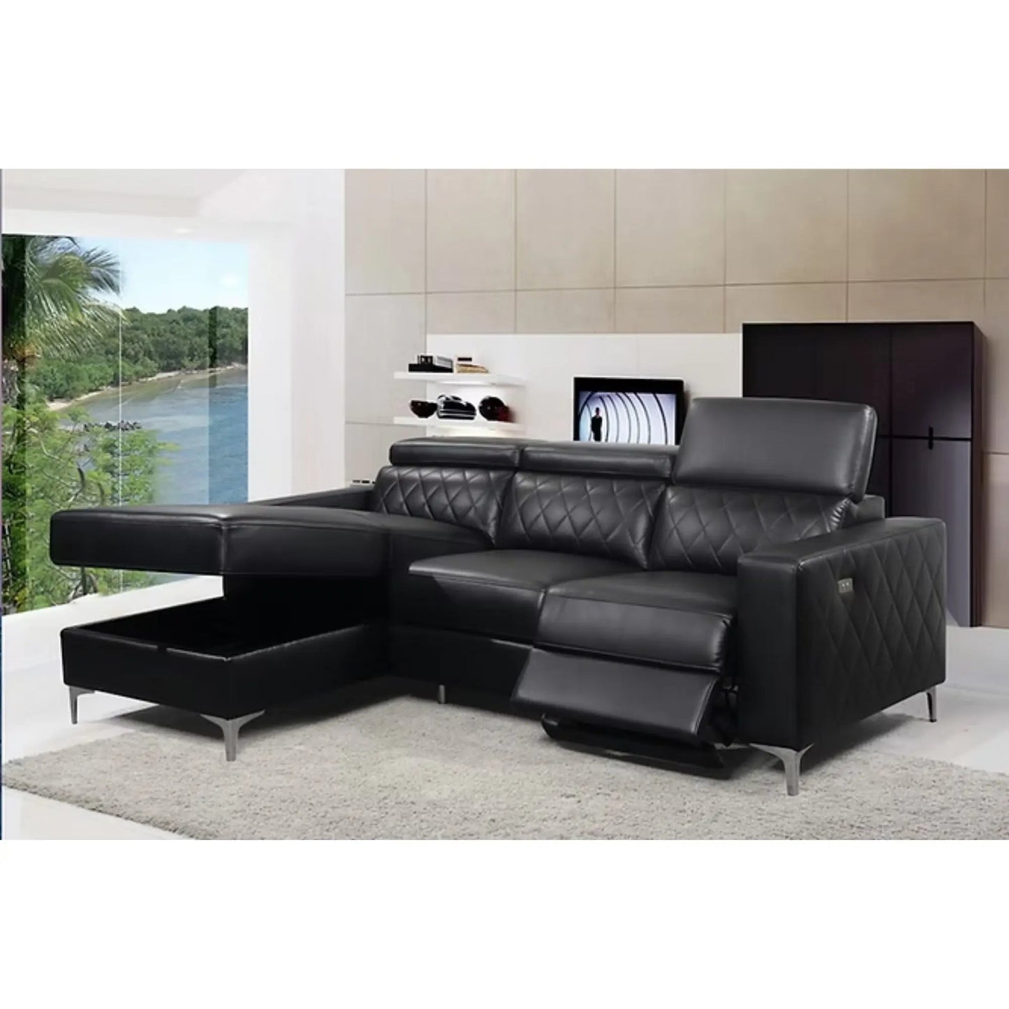 9020 Sectionnel en noir