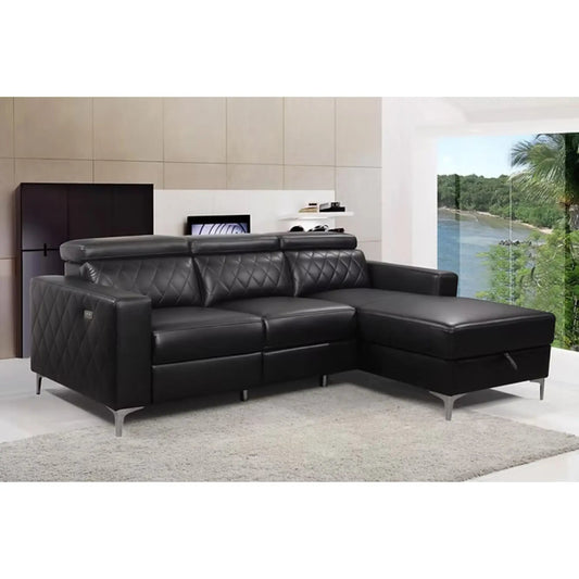 9021 Sectionnel en noir