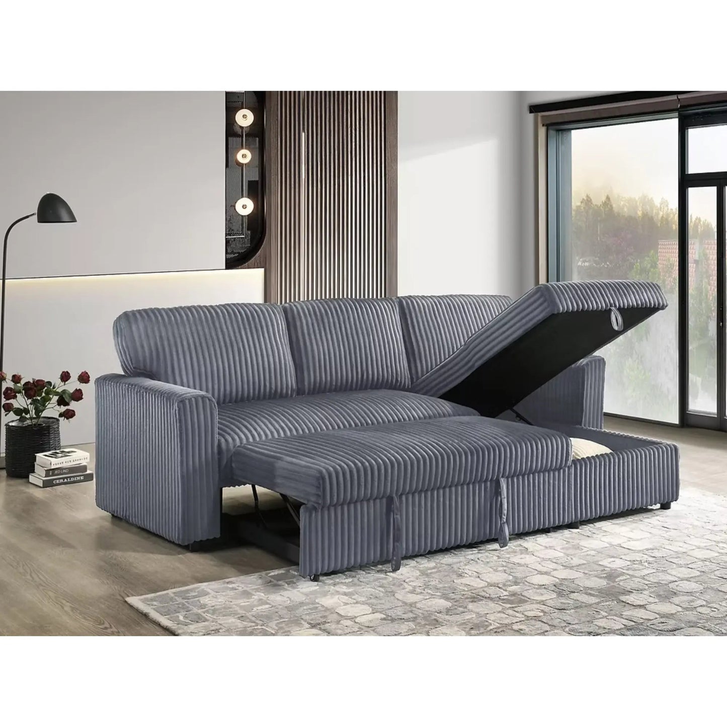 Canapé-lit 9025 gris