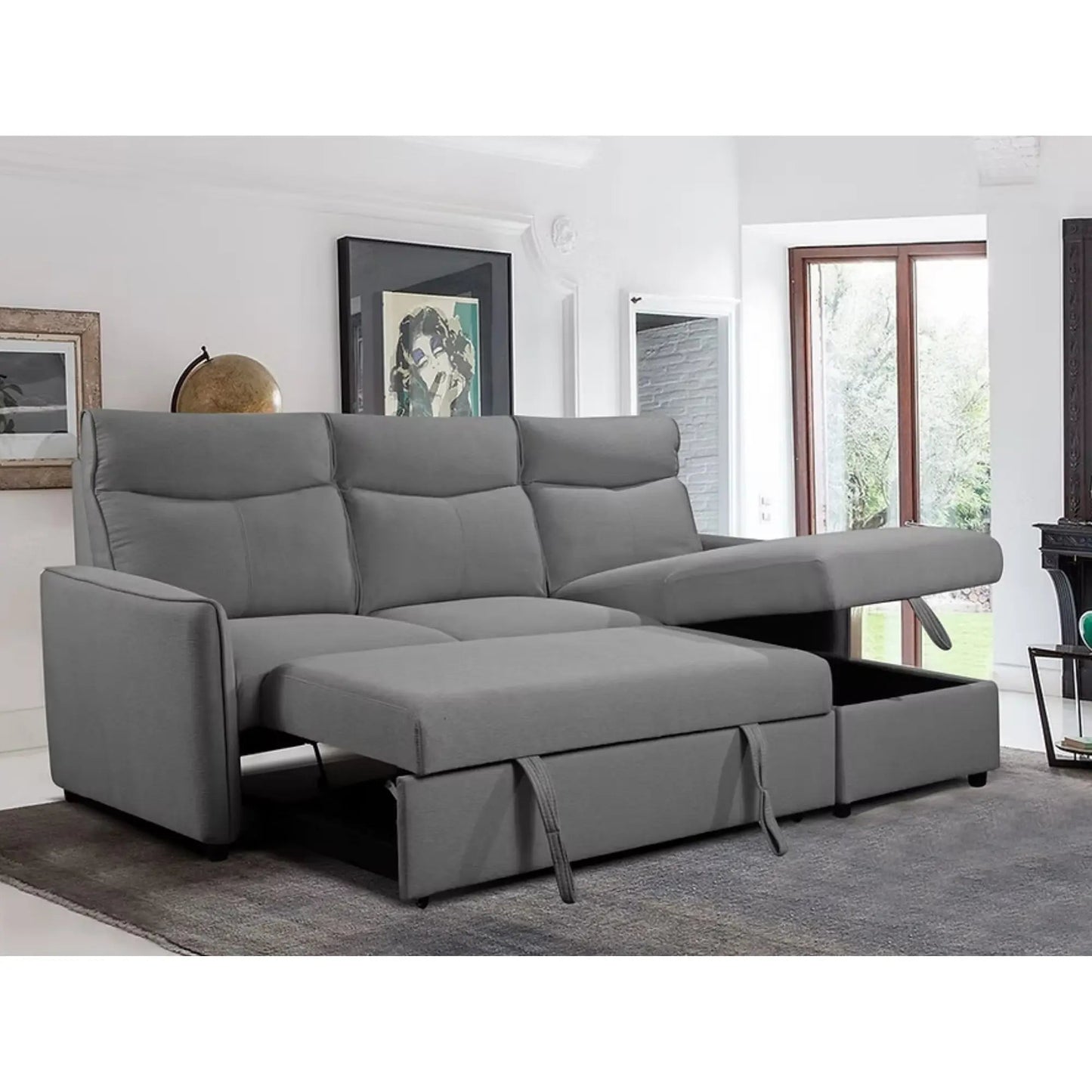Canapé-lit 9027 gris