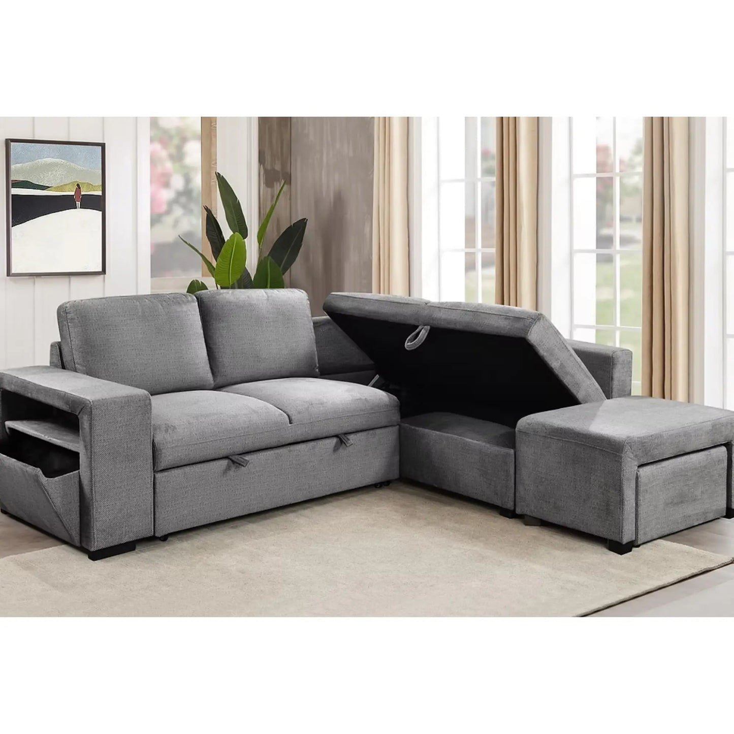 Canapé-lit 9035 gris
