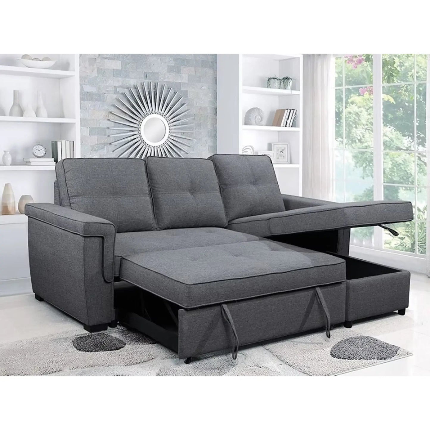 Canapé-lit 9040 gris