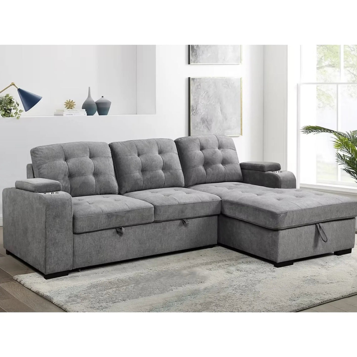 Canapé-lit 9051 gris