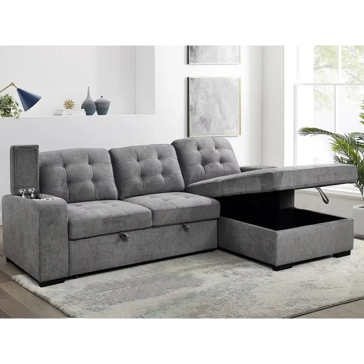 Canapé-lit 9051 gris