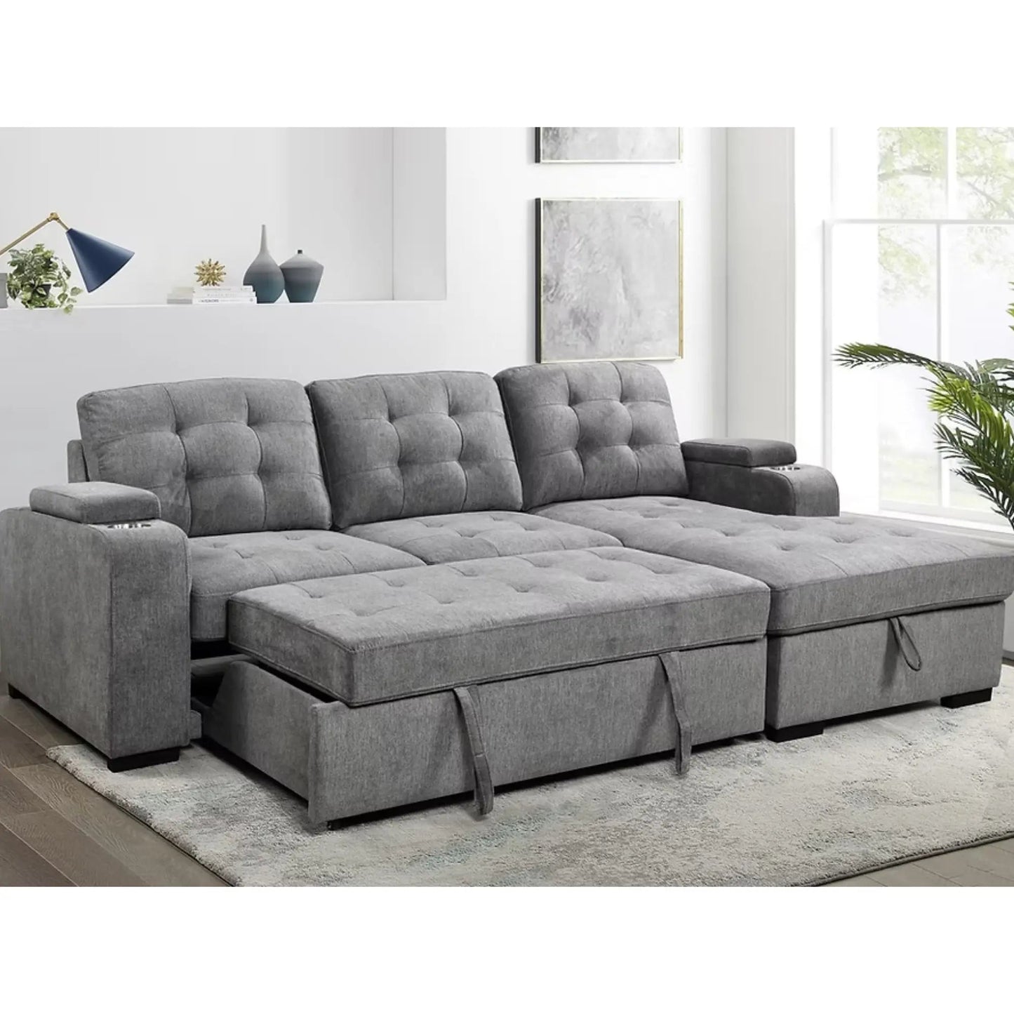 Canapé-lit 9051 gris