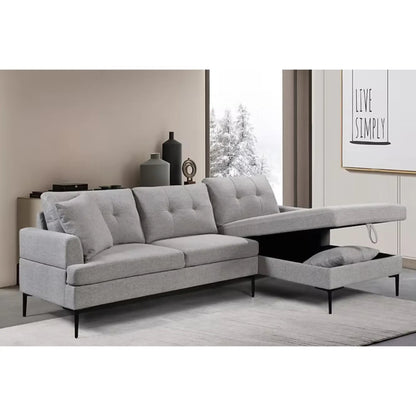 9061 Sectionnel en gris