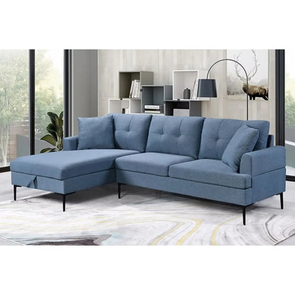 9065 Sectionnel en bleu