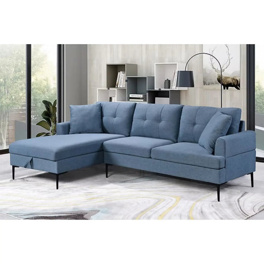 9065 Sectionnel en bleu