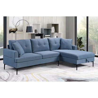 9066 Sectionnel en bleu