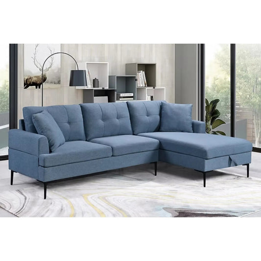 9066 Sectionnel en bleu
