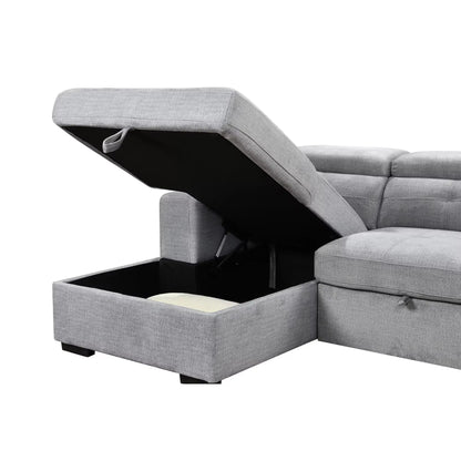 Canapé-lit sectionnel 9080 gris