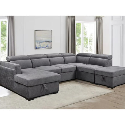 Canapé-lit sectionnel 9090 gris