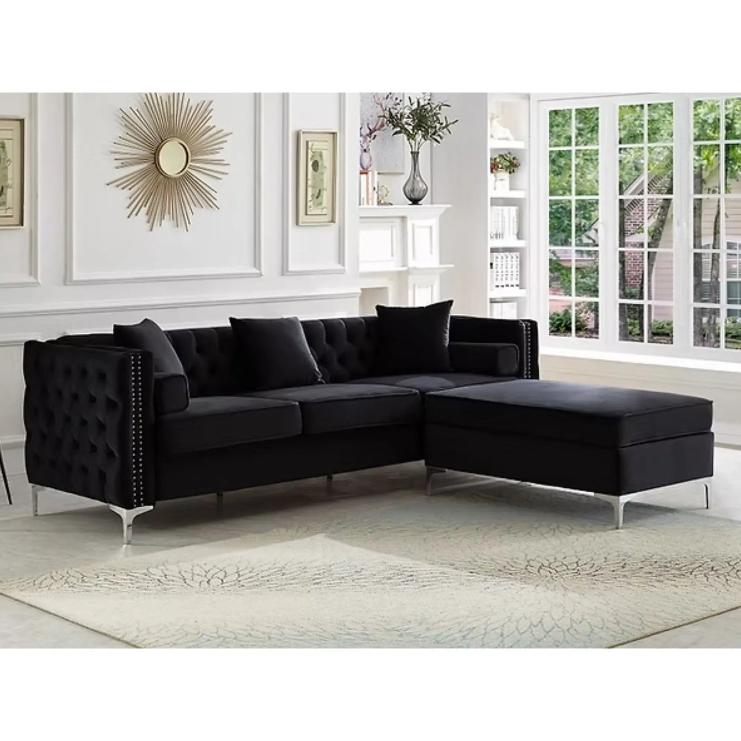 9282 Sectionnel en noir