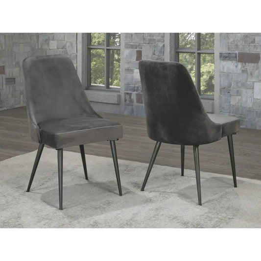 Ensemble de chaises de salle à manger A654 en gris 