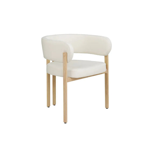 Ensemble de chaises de salle à manger Belisse en chêne crème