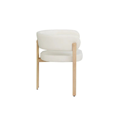 Ensemble de chaises de salle à manger Belisse en chêne crème