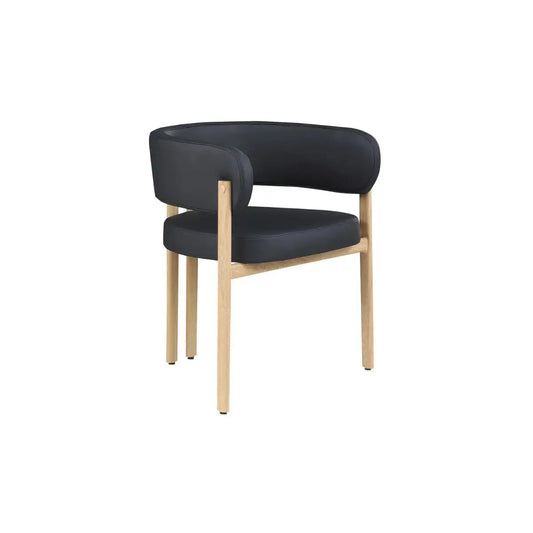 Ensemble de chaises de salle à manger Belisse en chêne noir