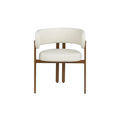 Ensemble de chaises de salle à manger Belisse en noyer crème