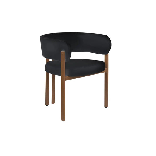 Ensemble de chaises de salle à manger Belisse en noyer noir
