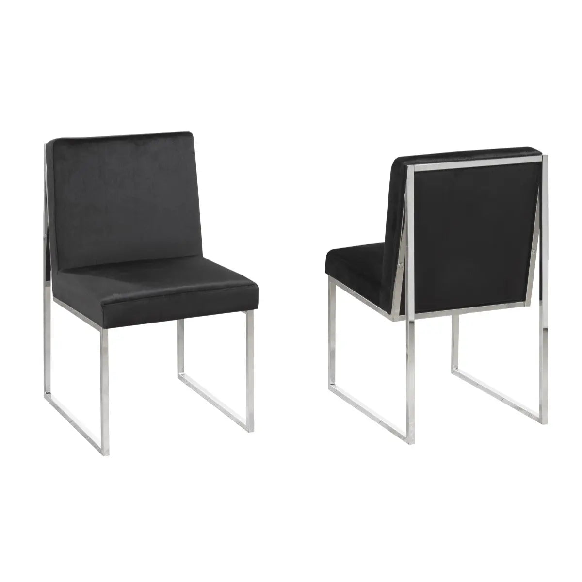 Ensemble de chaises de salle à manger Brassex noires