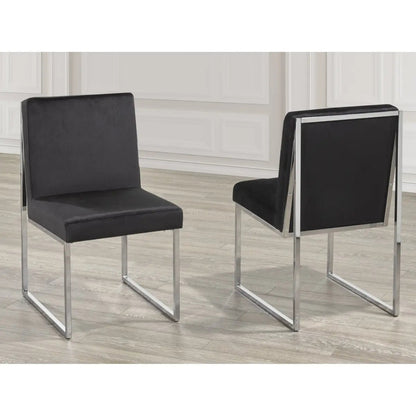 Ensemble de chaises de salle à manger Brassex noires